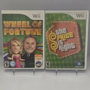 Nintendo Wii Game Show Bundle: Wheel Of Fortune & The Price Is Right - Both CIB